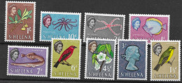 St Helena Mnh ** Set Up To 1 Shilling Bird Fish 1961 Still 15 Euros - Saint Helena Island