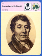 Louis Gabriel De Bonald 1754 1840  Histoire De France  Arts Fiche Illustrée - History