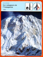 Les Vainqueurs De Annapurna 1950  Escalade Montagne  Histoire De France  Vie Quotidienne Fiche Illustrée - History