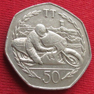 Isle Of Man 50 Pence 1983 TT Moto Racing - Isla Man