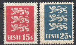 Estonie YT 129-130 Neuf Avec Charnière X MH - Estland