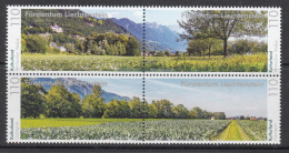 2021 Liechtenstein Scenery Views Complete Block Of MNH @ BELOW FACE VALUE - Ungebraucht