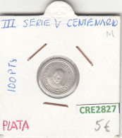CRE2827 MONEDA ESPAÑA 100 PESETAS III SERIE V CENTENARIO PLATA - Sonstige & Ohne Zuordnung