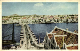 Curacao, N.A., WILLEMSTAD, Pontoon Bridge (1950s) Curiosa Postcard (1) - Curaçao