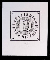 EX LIBRIS  GERHARD TAG Per PETER DIETRICH L27b-F01 - Exlibris