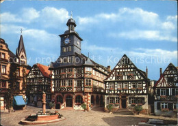 72409303 Heppenheim Bergstrasse Marktplatz Mit Marienbrunnen Fachwerk Heppenheim - Heppenheim