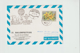 Karte 31. Ballonpostflug Pro Juventute 7.5.1964 - Briefe U. Dokumente