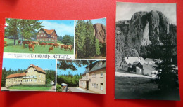 2 X Tambach-Dietharz - Echt Foto Falkenstein 1963 - Waldbaude Berghotel - 1976 Gotha - Tambach-Dietharz