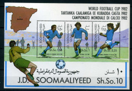 Somalia Block 12 Postfrisch Fußball WM 1982 #GE553 - Somalie (1960-...)
