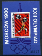 Bulgarien Block 101 Postfrisch Olympiade Moskau 1980 #JG551 - Sonstige & Ohne Zuordnung