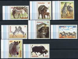 Ruanda 1283-1290 Postfrisch Zebras, Büffel #GQ292 - Otros & Sin Clasificación