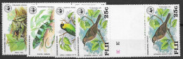 Fiji Mnh ** Gutter Pairs Frog And Bird Set - Stamps Alone 52 Euros 1979 WWF - Fidji (...-1970)