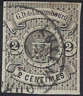 Luxembourg - Luxemburg - Timbres - Armoires   1866    2C.   °   Certifié    Michel 13 - 1859-1880 Coat Of Arms