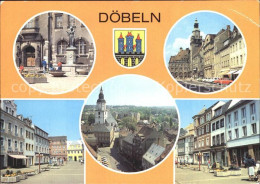 72328856 Doebeln Schlegelbrunnen Rathaus Ernst Thaelmann Platz Blick Vom Rathaus - Doebeln