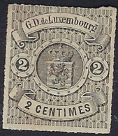 Luxembourg - Luxemburg - Timbres - Armoires   1866    2C.   *   Gomme    Michel 13 - 1859-1880 Wapenschild