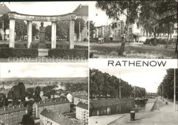 72328713 Rathenow Duncker Denkmal Friedrich Ebert Ring Altstadt Schleuse Bruecke - Rathenow