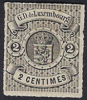 Luxembourg - Luxemburg - Timbres - Armoires   1866    2C.  *       Michel 13     Gomme - 1859-1880 Armarios