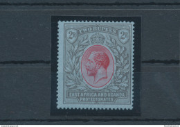 1921 East Africa And Uganda - Stanley Gibbons N. 72 - 2 Rupie Red And Black Blue - MNH** - Other & Unclassified
