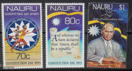 Nauru 1993, 25th Anniversary Of Independence, MNH Stamps Set - Nauru