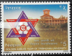 Nepal 2009, 50th Anniversary Of Tribhuvan University In Kathamndu, MNH Single Stamp - Nepal