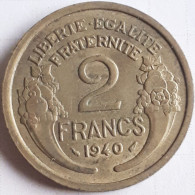 FRANCE ;RARE 2 FRANCS 1940 KM 886 MORLON SUPERBE ! - 2 Francs