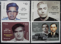 Nepal 2012, Personalities, MNH Stamps Set - Nepal