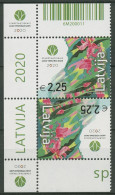 Lettland 2020 Jahr Der Pflanzengesundheit Kehrdruckpaar 1105 KD Postfrisch - Lettonie