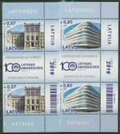 Lettland 2019 Universität Gebäude 1085/86 Paare Mit Zierfeld Postfrisch - Lettonie