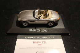 BMW Z8 2000 ATLAS VOITURES MYTHIQUES AVEC BOITE PLAQUE ET CERTIFICAT NBO 1/43 TTB - Other & Unclassified