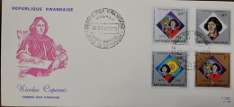 O) 1973 RWANDA, NICOLAUS COPERNICUS,  ASTROLABE, HELIOCENTRIC SYSTEM, FDC XF - Autres & Non Classés