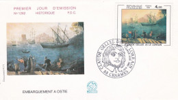 FDC -- 1982 --Claude GELLEE Dit LE LORRAIN--"Embarquement à Ostie"     ---- Cachet   CHARMES -- 88 - 1980-1989