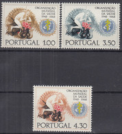 PORTUGAL  1057-1059, Postfrisch **, 20 Jahre WHO, 1968 - Neufs