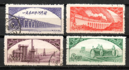 China Chine : (7043) 1952 S5(o) La Grande Mère Patrie (2ème Série) : Construction SG1565/8 - Used Stamps