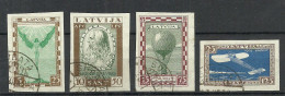 LETTLAND Latvia 1932 = 4 Values From Set Michel 210 - 214 B O - Lettonie