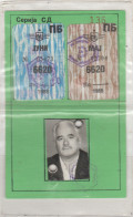 ( In Plastique ) Retirement Season Ticket - .Skopje Bus 1988 - Europe