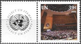 United Nations UNO UN Vereinte Nationen New York 2006 Greetings Mi.No.1007 Label MNH ** Neuf - Neufs
