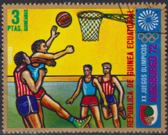 1972 Äquatorial-Guinea ° Mi:GQ 59, Sn:GQ 72-47, Yt:GQ 19-C,Basketball, Summer Olympics 1972, Munich: Events In Augsburg - Guinea Ecuatorial