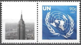 United Nations UNO UN Vereinte Nationen New York 2007 Greetings Mi.No.1062 Label MNH ** Neuf - Ongebruikt