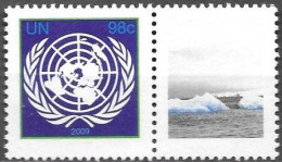 United Nations UNO UN Vereinte Nationen New York 2009 Greetings Summit On Climate Change Mi.No.1161C Label MNH ** Neuf - Nuevos