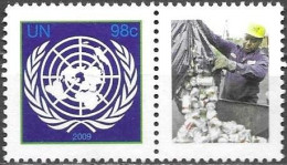 United Nations UNO UN Vereinte Nationen New York 2009 Greetings Summit On Climate Change Mi.No.1161C Label MNH ** Neuf - Nuevos