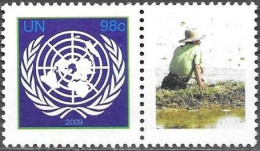 United Nations UNO UN Vereinte Nationen New York 2009 Greetings Summit On Climate Change Mi.No.1161C Label MNH ** Neuf - Ungebraucht