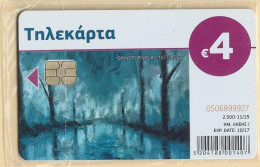 GREECE - X2401, Frozen Forest, Paintting, 2.500ex, 11/15, Mint  NSB - Griechenland