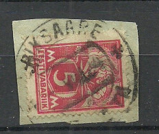 Estland Estonia 1924 O LAIKSAARE Michel 37 A. Horizontally Ribbed Paper - Estland