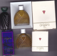 Lot De 3 Miniature Vintage Parfum - Ungaro  - EDP - Pleine Avec Boite 2x 4,5ml & 3ml - Miniaturen Flesjes Dame (met Doos)