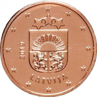 Latvia , Lettland, Lettonia  2019 5 Euro Cent Coin  UNC From Roll - Letonia