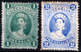 QUEENSLAND, Michel No.: 62-63 MH, Cat. Value: 460€ - Autres & Non Classés