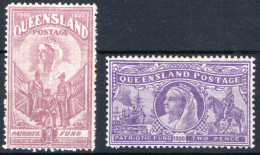 QUEENSLAND, Michel No.: 107-08 MH, Cat. Value: 650€ - Andere & Zonder Classificatie