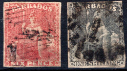 BARBADOS, Michel No.: 4-5 USED, Cat. Value: 300€ - Barbades (...-1966)