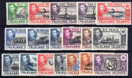 FALKLANDINSELN, Michel No.: 78-93 MH, Cat. Value: 320€ - Sonstige & Ohne Zuordnung