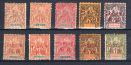 FRANZÖSISCH-INDOCHINA, Michel No.: 11-14 MH, Cat. Value: 332€ - Sonstige & Ohne Zuordnung